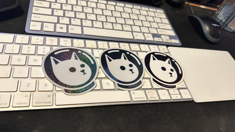 Space Bear Bags Stickers